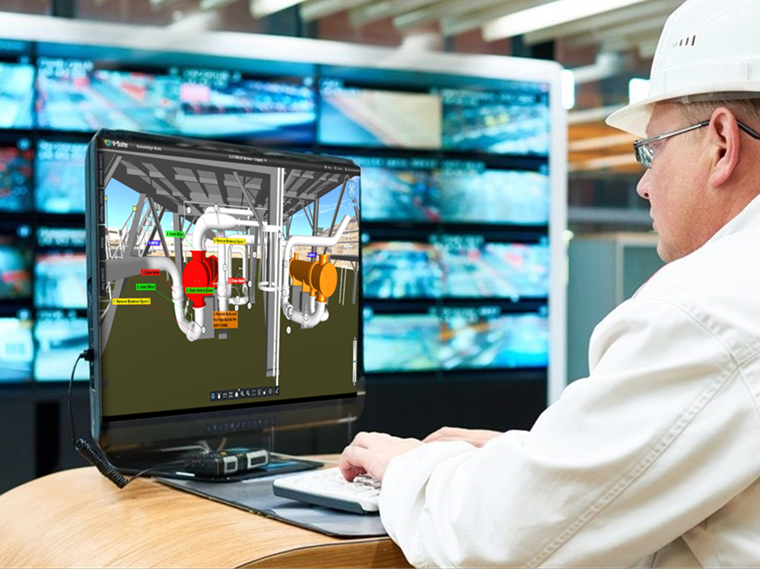 Engineer at desk